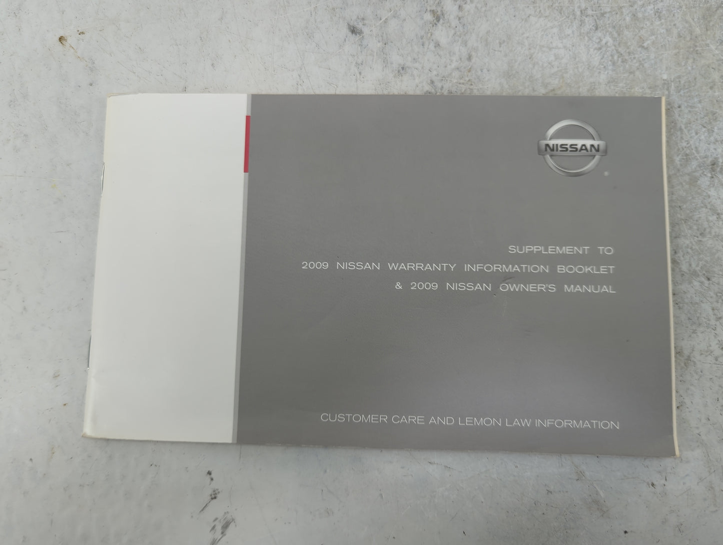 2009 Nissan Murano Owners Manual Book Guide P/N:OM9E-0Z51U0 T00OM1AA0J OEM Used Auto Parts - Oemusedautoparts1.com