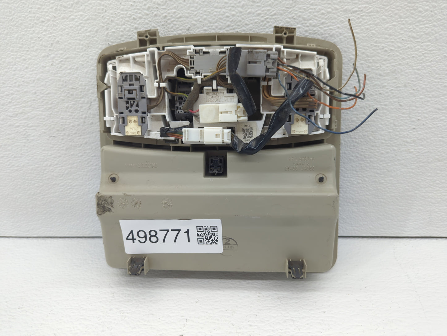 2009-2013 Nissan Murano Overhead Roof Console Beige - Oemusedautoparts1.com