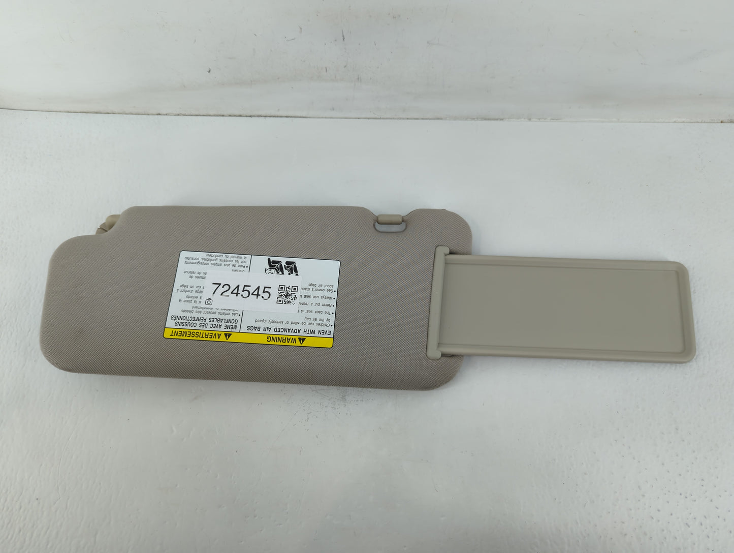 2009-2014 Nissan Murano Sun Visor Shade Replacement Passenger Right Mirror Fits Fits 2009 2010 2011 2012 2013 2014 OEM Used