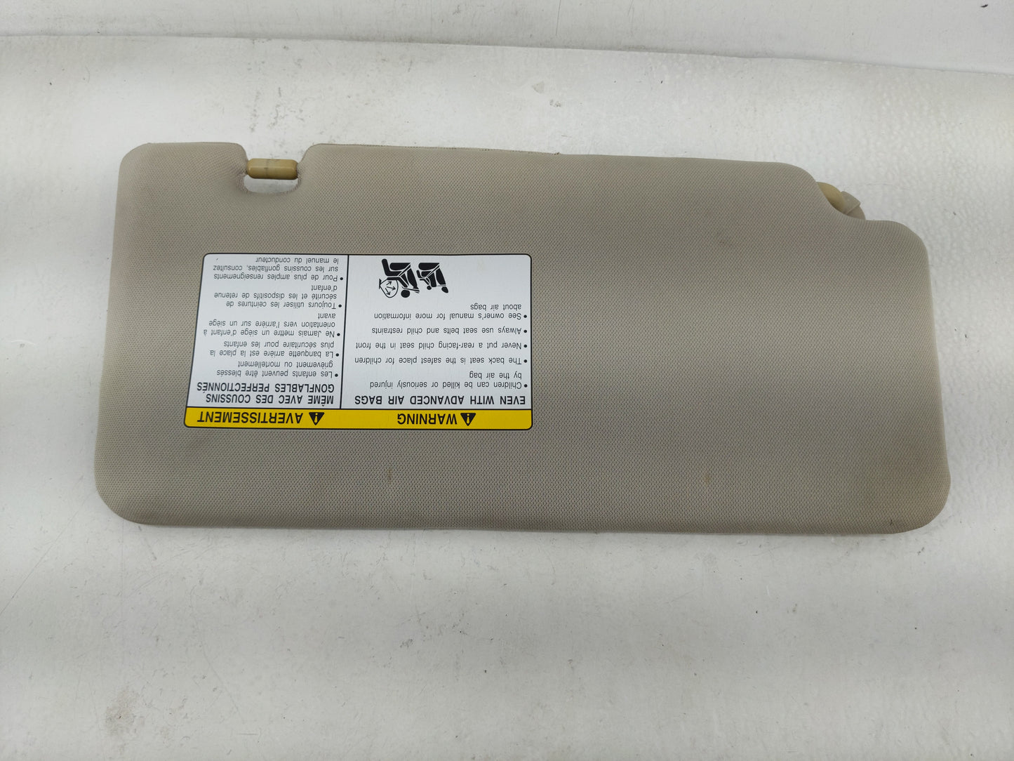 2009 Nissan Versa Sun Visor Shade Replacement Driver Left Mirror Fits OEM Used Auto Parts - Oemusedautoparts1.com
