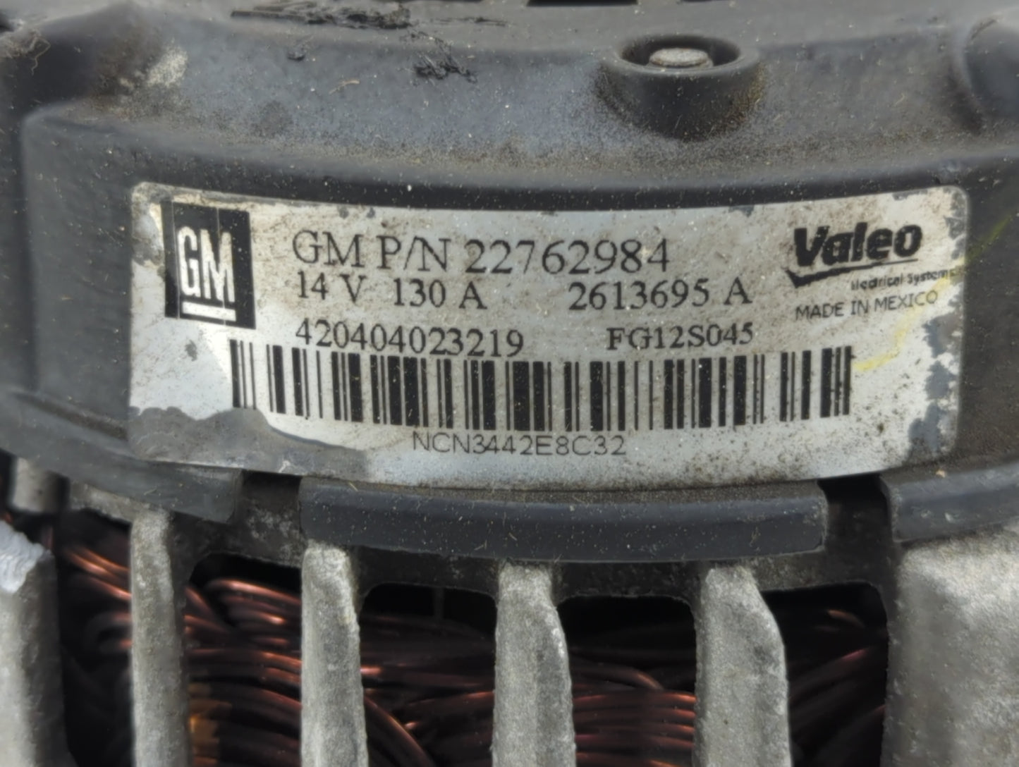 2008-2010 Pontiac G5 Alternator Replacement Generator Charging Assembly Engine OEM P/N:22762984 Fits Fits 2008 2009 2010 201