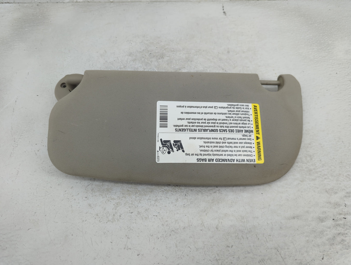 2007-2010 Pontiac G5 Sun Visor Shade Replacement Passenger Right Mirror Fits Fits 2007 2008 2009 2010 OEM Used Auto Parts -