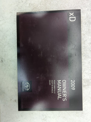 2009 Scion Xd Owners Manual Book Guide P/N:00505-SMG09-XD OEM Used Auto Parts