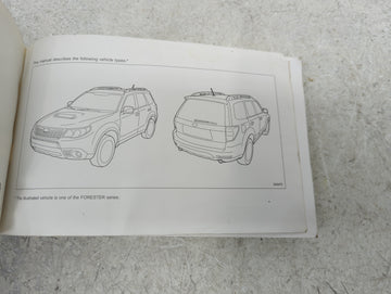 2009 Subaru Forester Owners Manual Book Guide P/N:MSA5M0903A A8140BE-B OEM Used Auto Parts