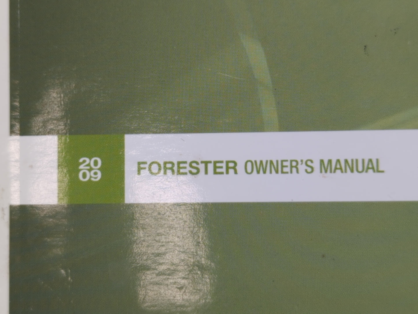 2009 Subaru Forester Owners Manual Book Guide P/N:MSA5M0903A OEM Used Auto Parts - Oemusedautoparts1.com