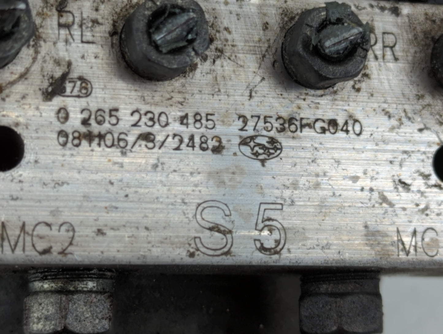 2008-2009 Subaru Impreza ABS Pump Control Module Replacement P/N:0 265 230 485 Fits Fits 2008 2009 OEM Used Auto Parts - Oem