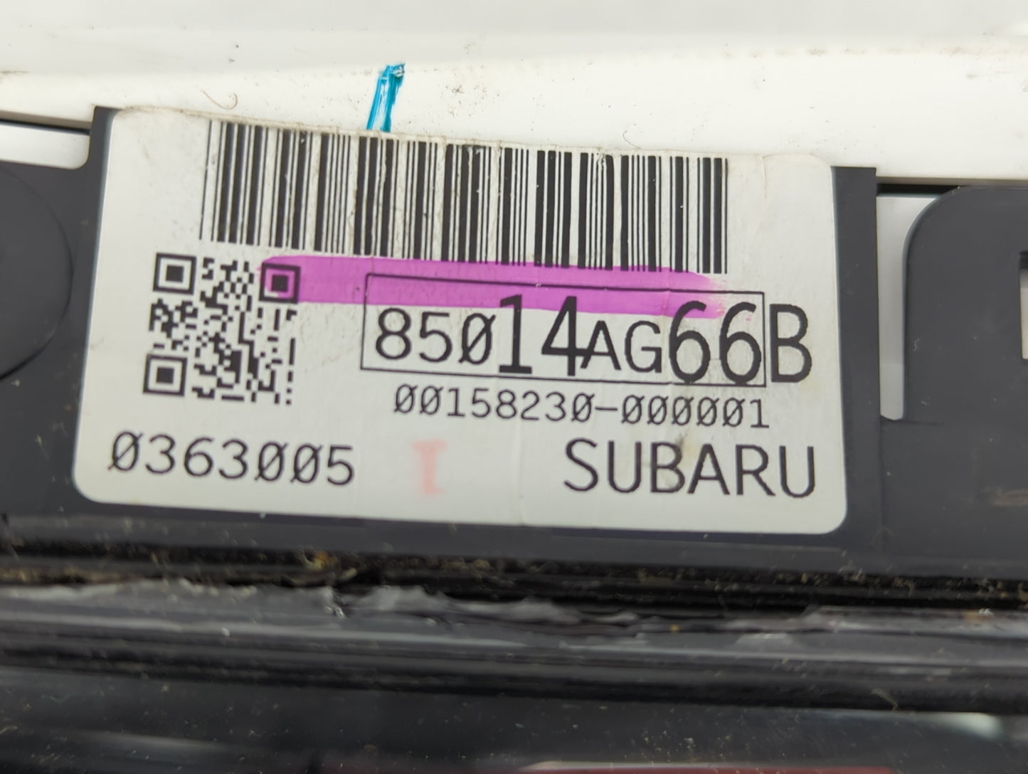 2009 Subaru Legacy Instrument Cluster Speedometer Gauges P/N:85014AG66B Fits OEM Used Auto Parts - Oemusedautoparts1.com