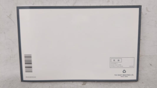 2009 Subaru Legacy Owners Manual Book Guide OEM Used Auto Parts