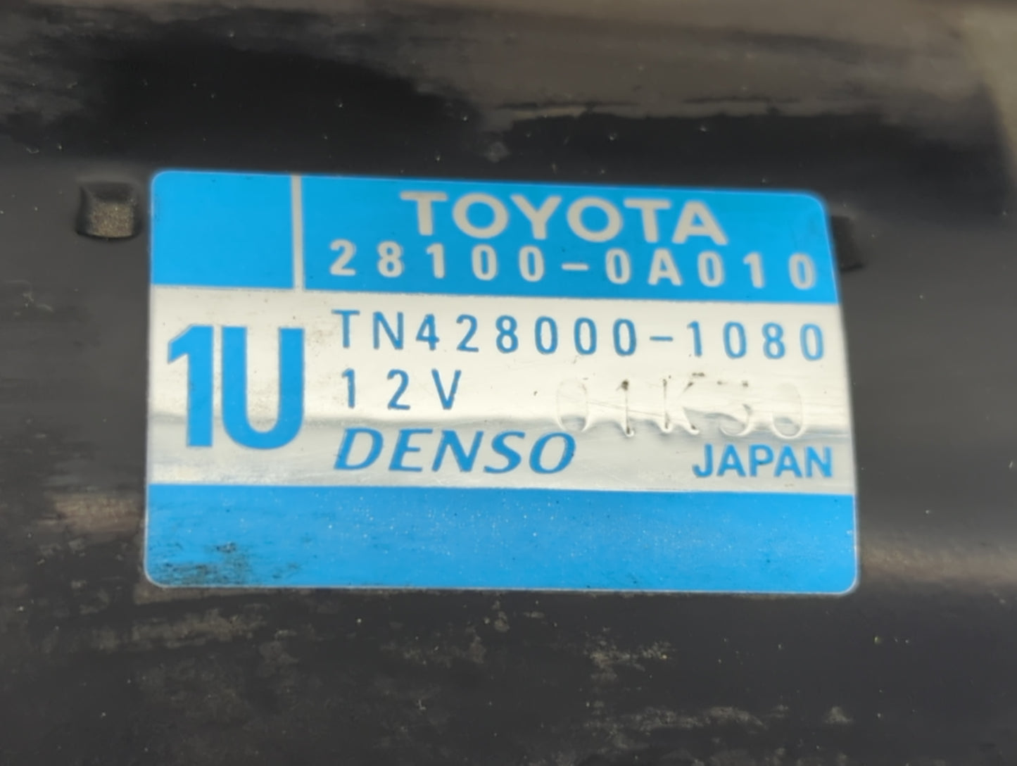 2009 Toyota Camry Car Starter Motor Solenoid OEM P/N:TN428000-1080 28100-0A010 Fits OEM Used Auto Parts - Oemusedautoparts1.
