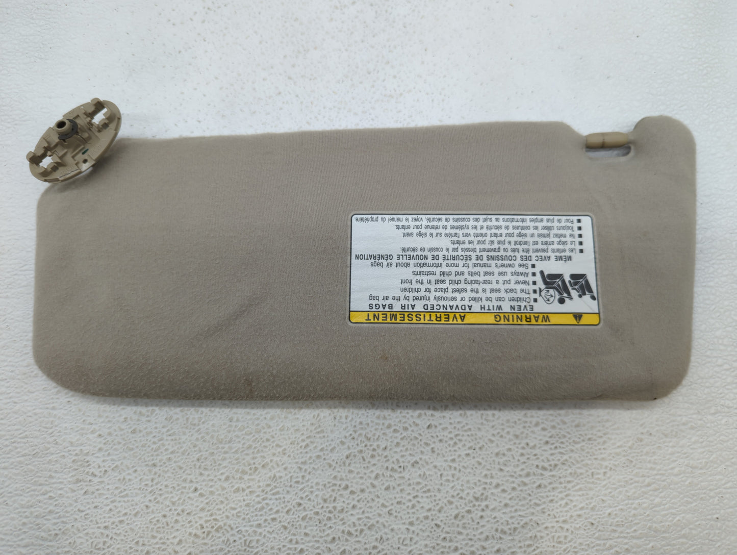 2007-2011 Toyota Camry Sun Visor Shade Replacement Passenger Right Mirror Fits Fits 2007 2008 2009 2010 2011 OEM Used Auto P