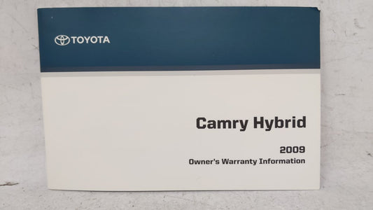 2009 Toyota Camry Owners Manual Book Guide OEM Used Auto Parts