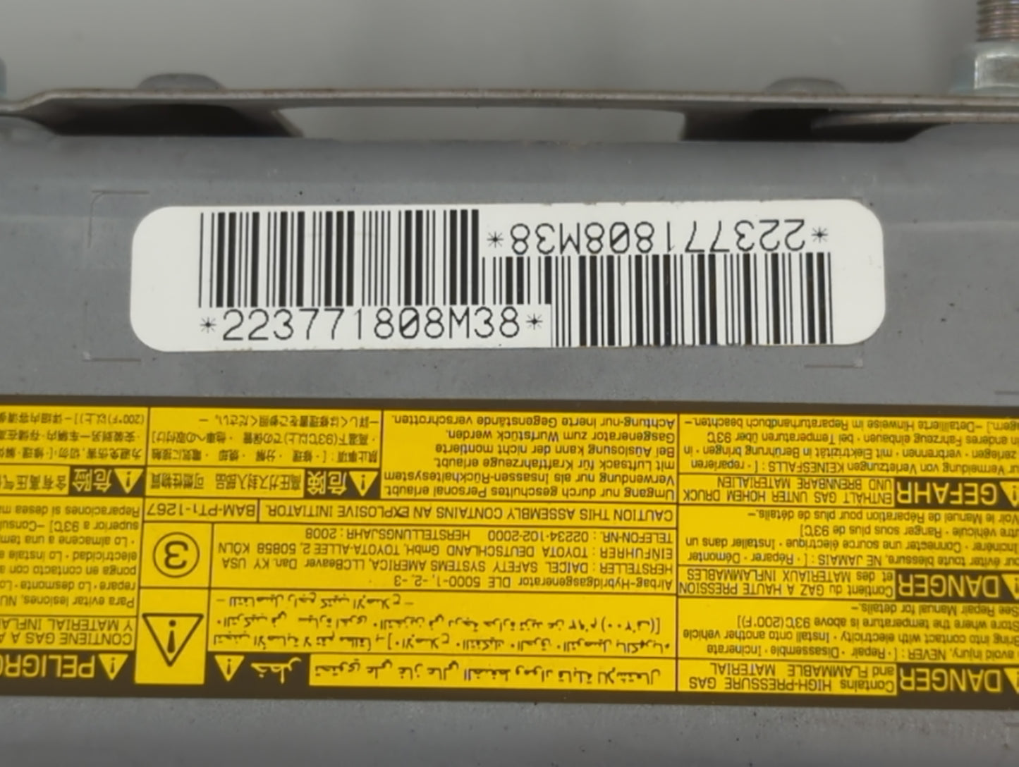 2007-2011 Toyota Camry Driver Curtain Air Bag Oem - Oemusedautoparts1.com
