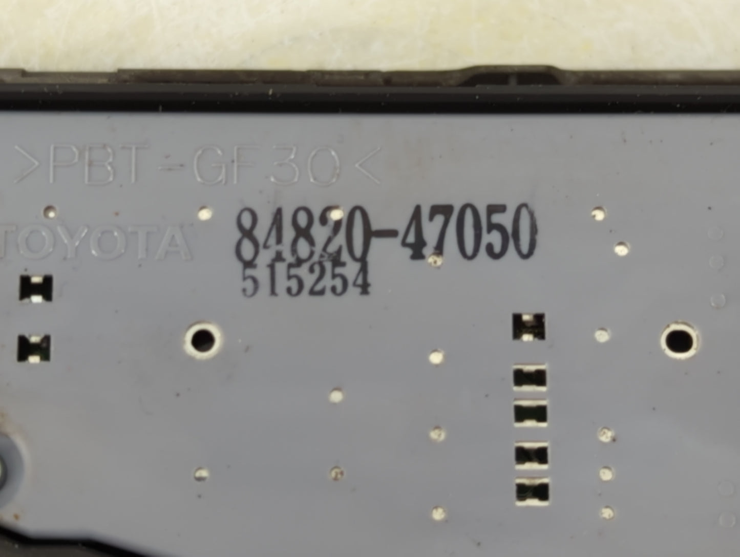 2004-2009 Toyota Prius Master Power Window Switch Replacement Driver Side Left P/N:84820-47050 Fits OEM Used Auto Parts - Oe