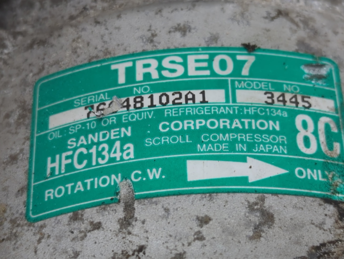 2004-2009 Toyota Prius Air Conditioning A/c Ac Compressor Oem 1466844 - Oemusedautoparts1.com
