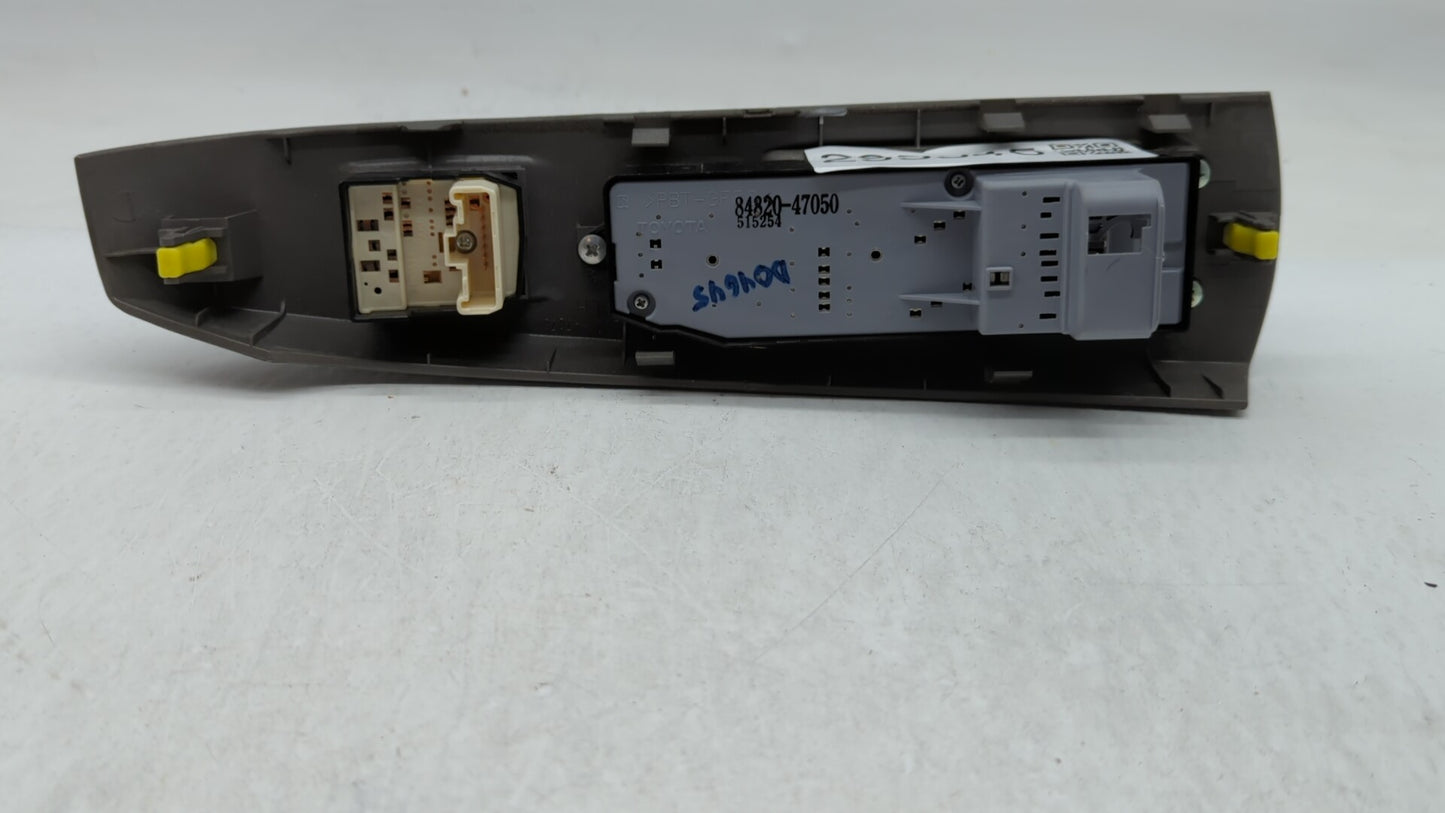 2004-2009 Toyota Prius Master Power Window Switch Replacement Driver Side Left P/N:84820-47050 74232-47070 Fits OEM Used Aut