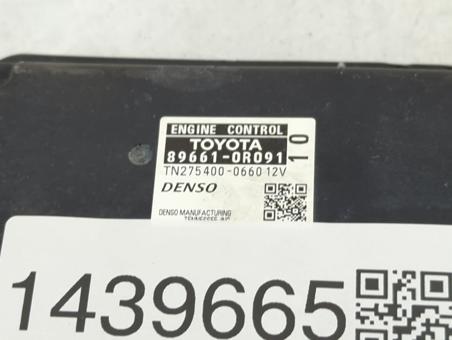 2009-2010 Toyota Rav4 PCM Engine Control Computer ECU ECM PCU OEM P/N:89661-0R091 TN275400-0660 Fits Fits 2009 2010 OEM Used