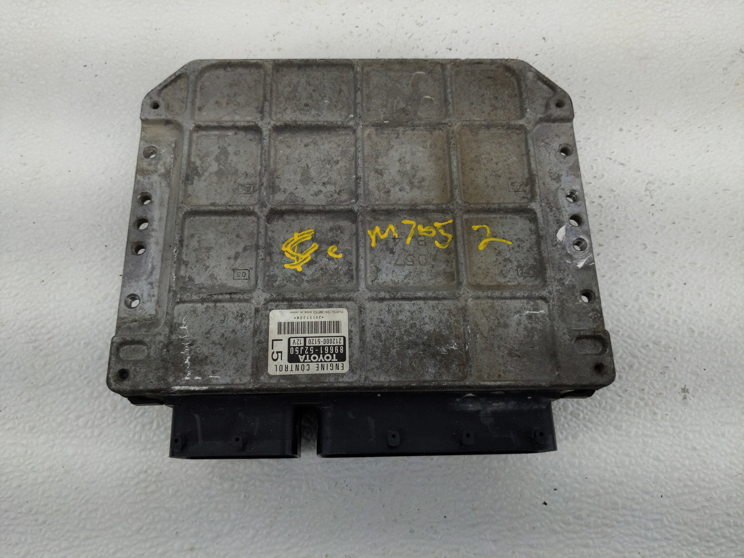 2009 Toyota Yaris PCM Engine Control Computer ECU ECM PCU OEM P/N:212000-5120 89661-52J50 Fits OEM Used Auto Parts - Oemused