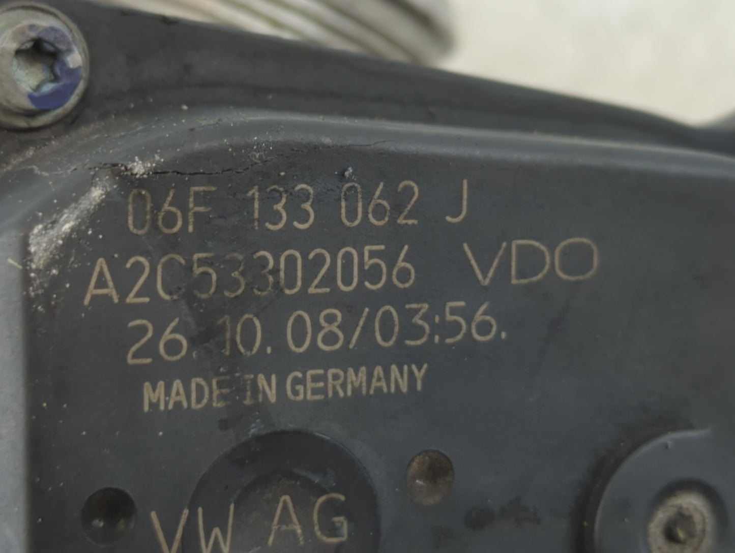2009-2017 Volkswagen Cc Throttle Body P/N:A2C53302056 06F 133 062 J Fits OEM Used Auto Parts - Oemusedautoparts1.com