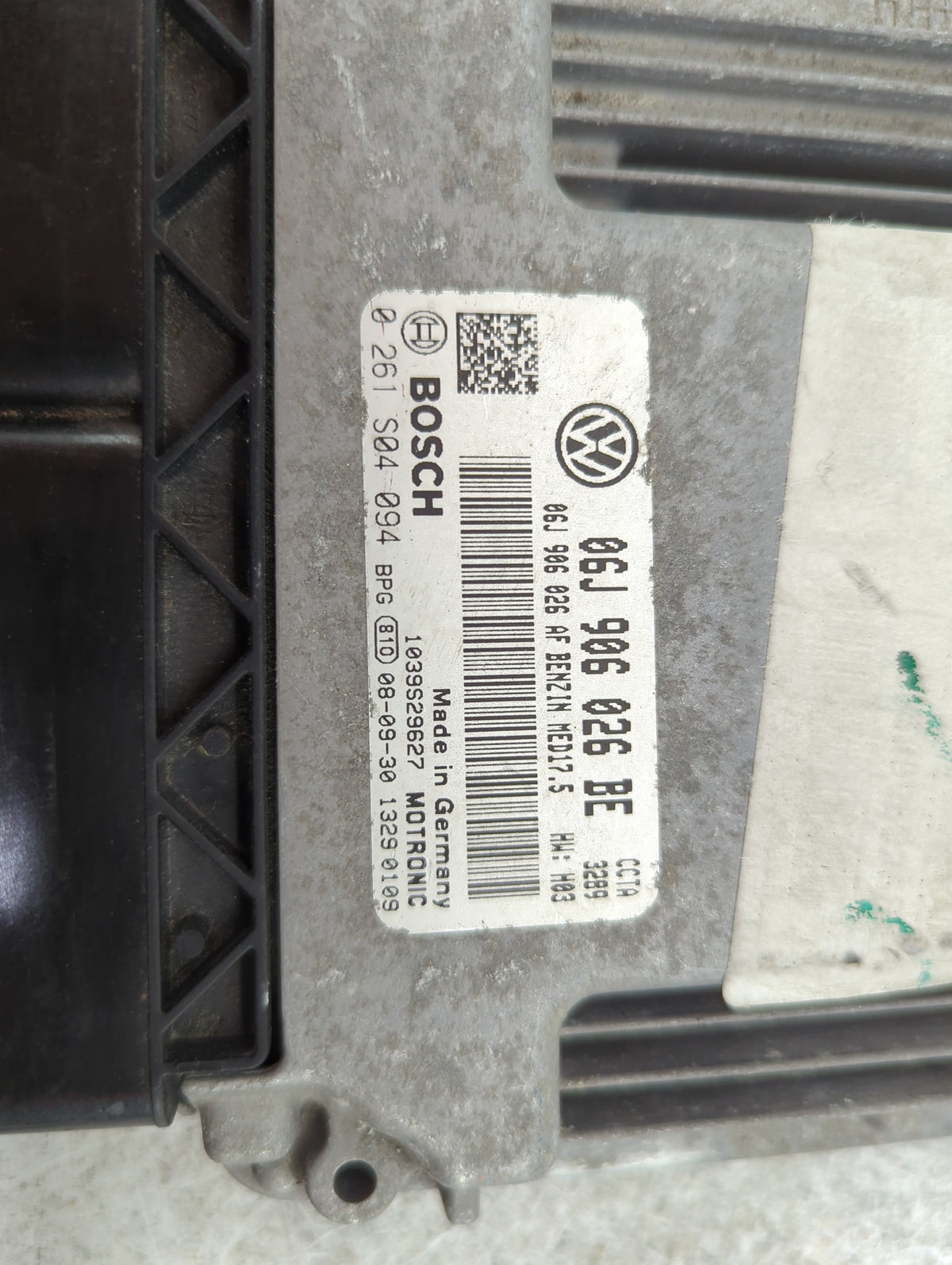 2009-2010 Volkswagen Eos PCM Engine Control Computer ECU ECM PCU OEM P/N:06J906026BE 0261S04094, 1039529627 Fits Fits 2009 2