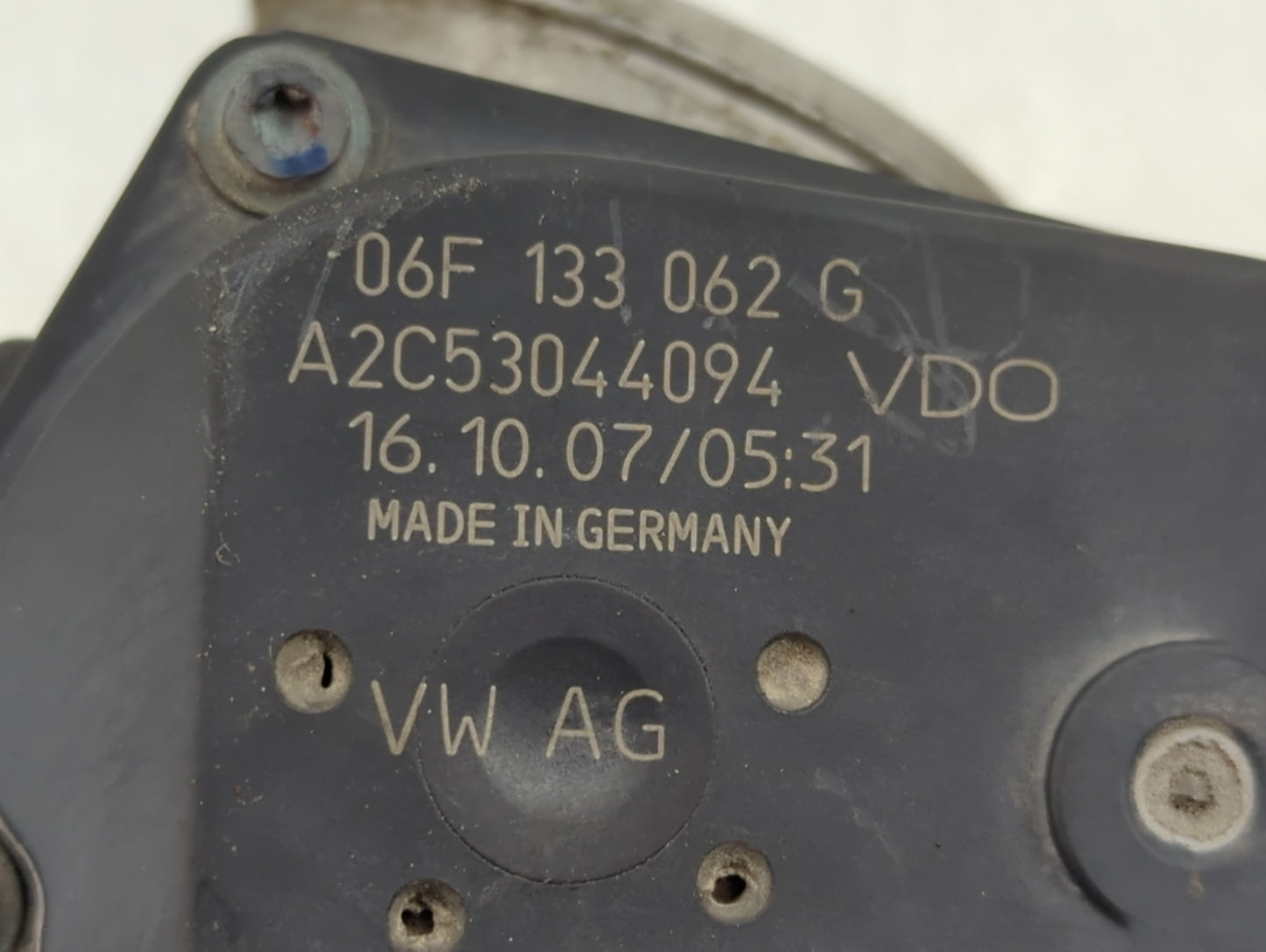 2006-2019 Volkswagen Jetta Throttle Body P/N:06F 133 062 G Fits OEM Used Auto Parts - Oemusedautoparts1.com
