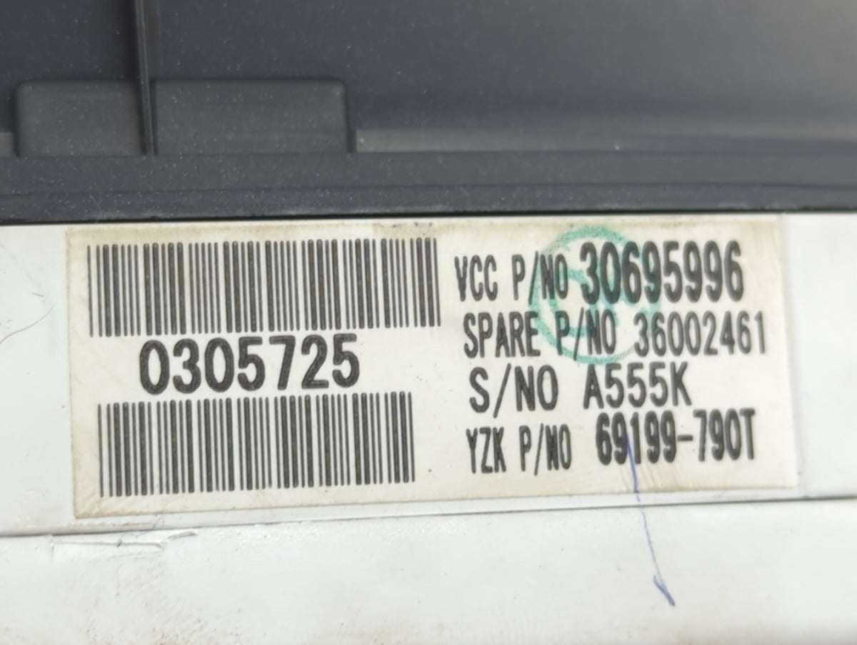 2008-2010 Volvo C30 Instrument Cluster Speedometer Gauges P/N:30695996 Miles: Fits Fits 2008 2009 2010 OEM Used Auto Parts -