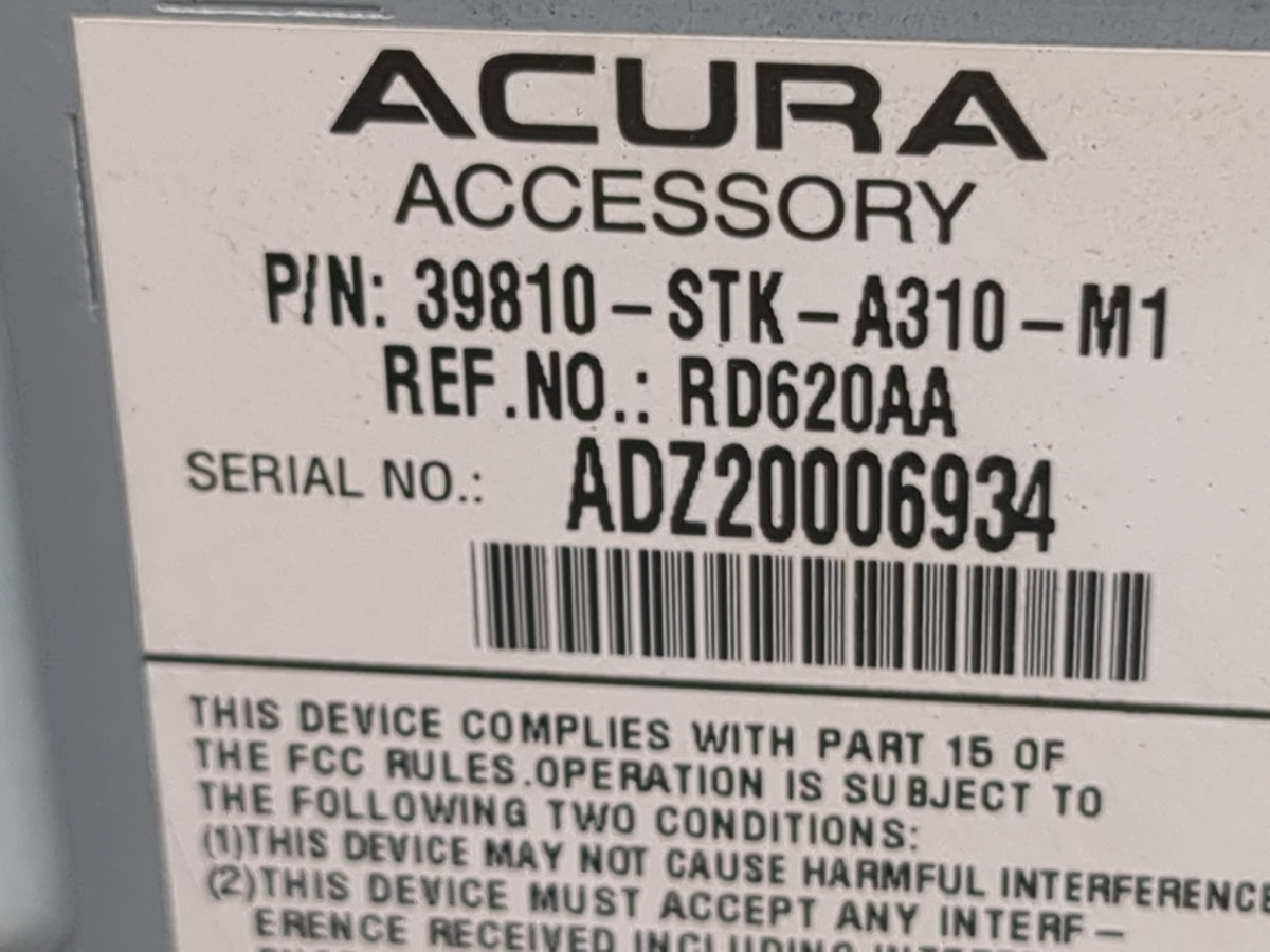 2010-2012 Acura Rdx Information Radio Display Screen 1512014 - Oemusedautoparts1.com