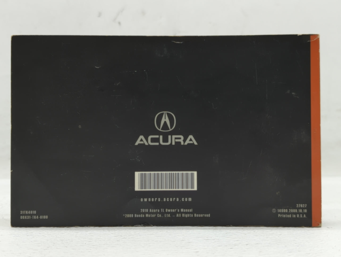 2010 Acura Tl Owners Manual Book Guide OEM Used Auto Parts - Oemusedautoparts1.com