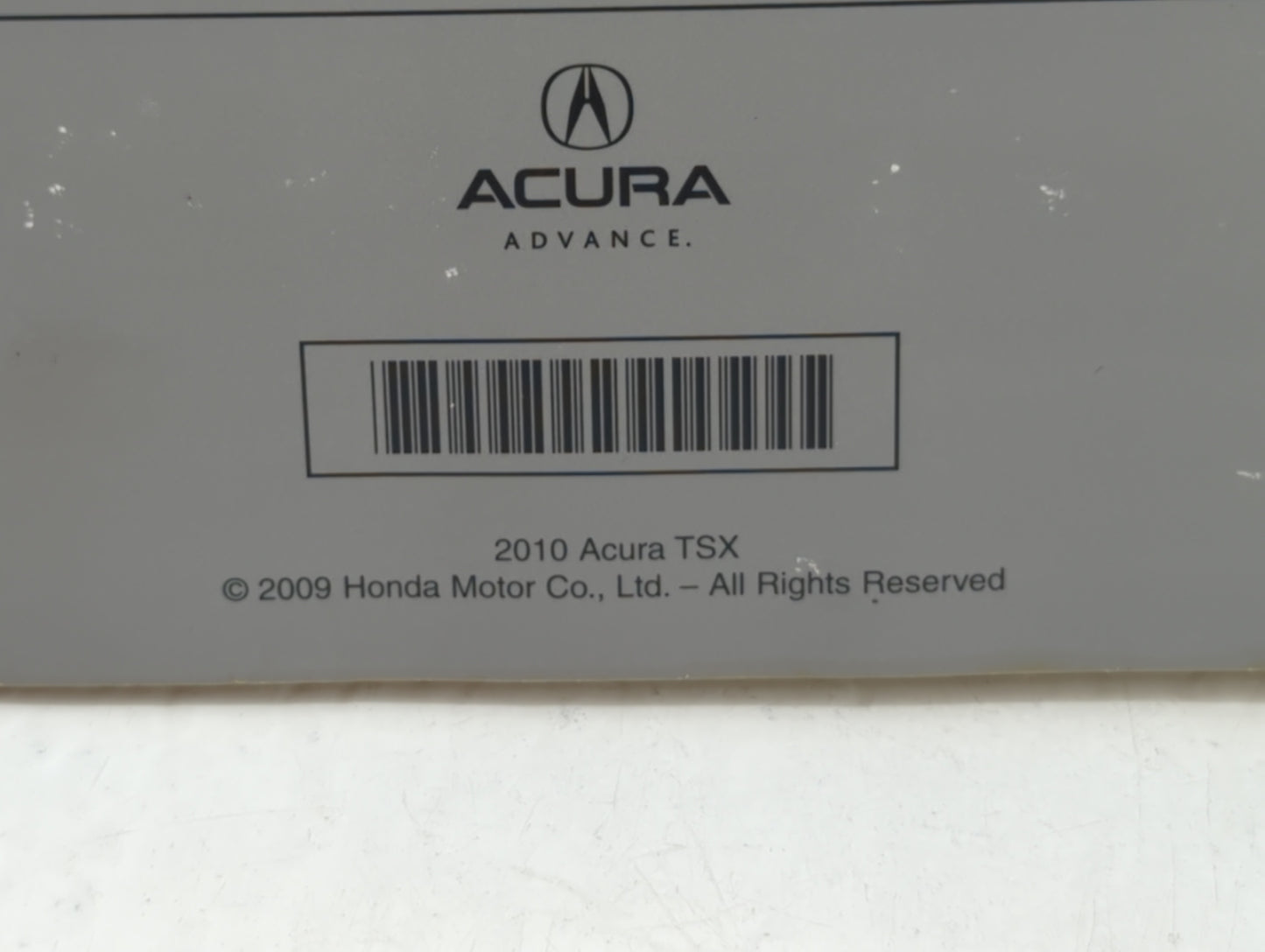 2010 Acura Tsx Owners Manual Book Guide OEM Used Auto Parts - Oemusedautoparts1.com