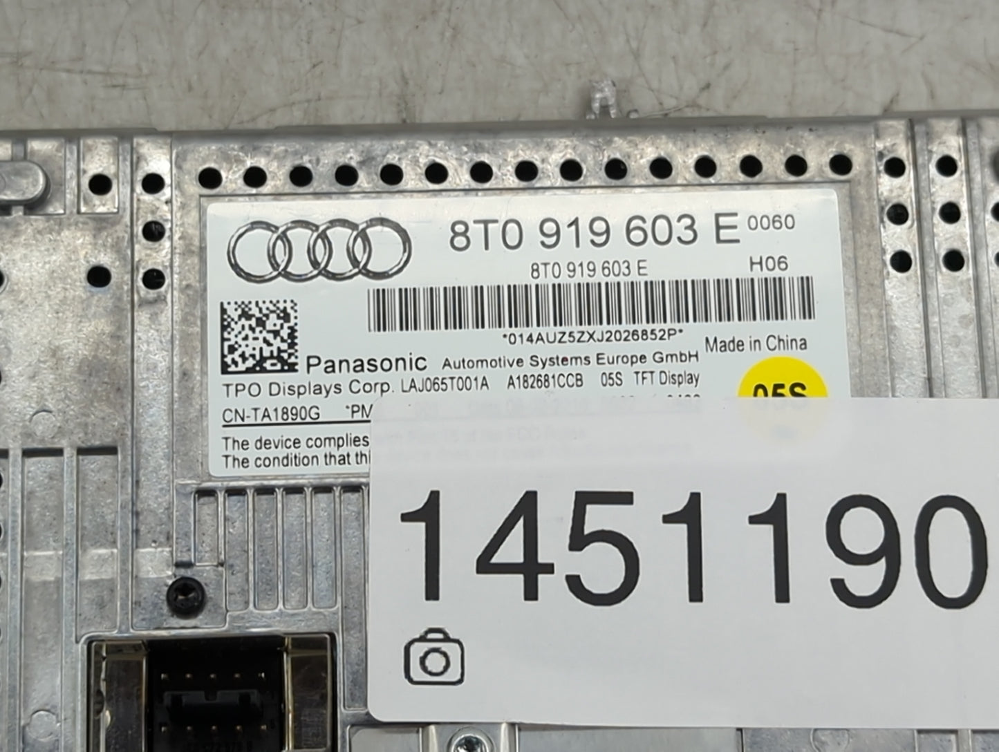 2010 Audi A4 Information Display Screen - Oemusedautoparts1.com