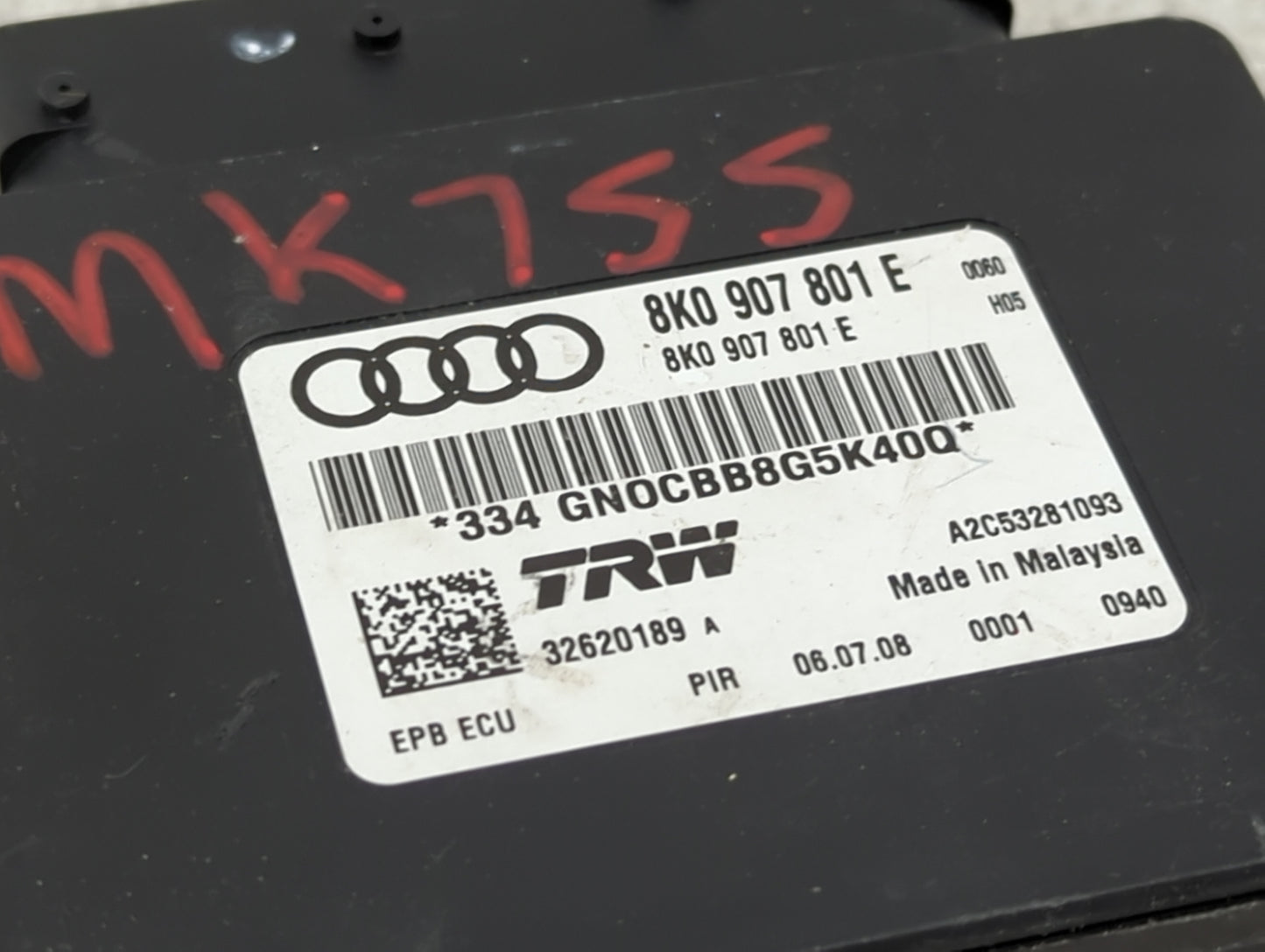 2009-2012 Audi A4 Parking Brake Control Module - Oemusedautoparts1.com