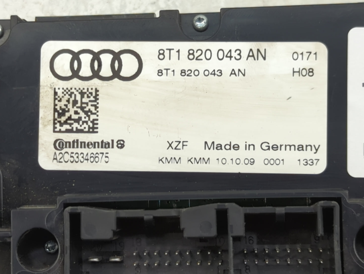 2009-2012 Audi A4 Climate Control Module Temperature AC/Heater Replacement P/N:8T1 820 043 AN Fits Fits 2008 2009 2010 2011