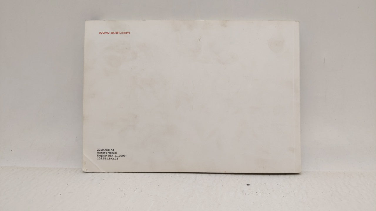 2010 Audi A4 Owners Manual Book Guide OEM Used Auto Parts - Oemusedautoparts1.com