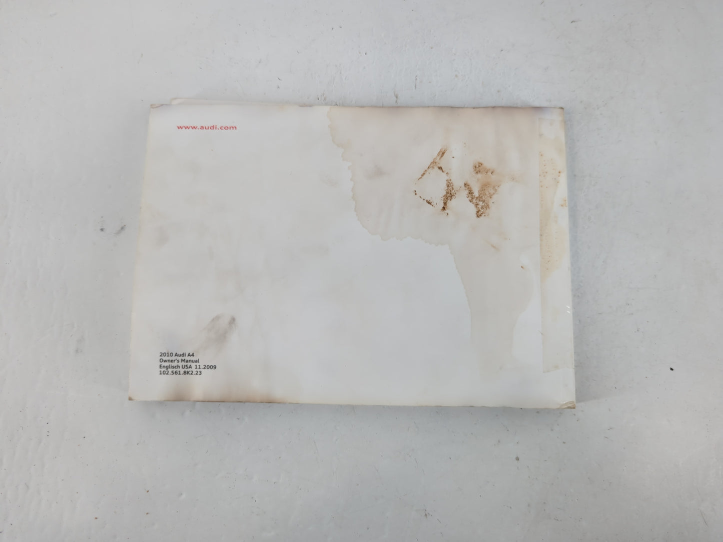 2010 Audi A4 Owners Manual Book Guide P/N:102 561 8K2 23 OEM Used Auto Parts - Oemusedautoparts1.com