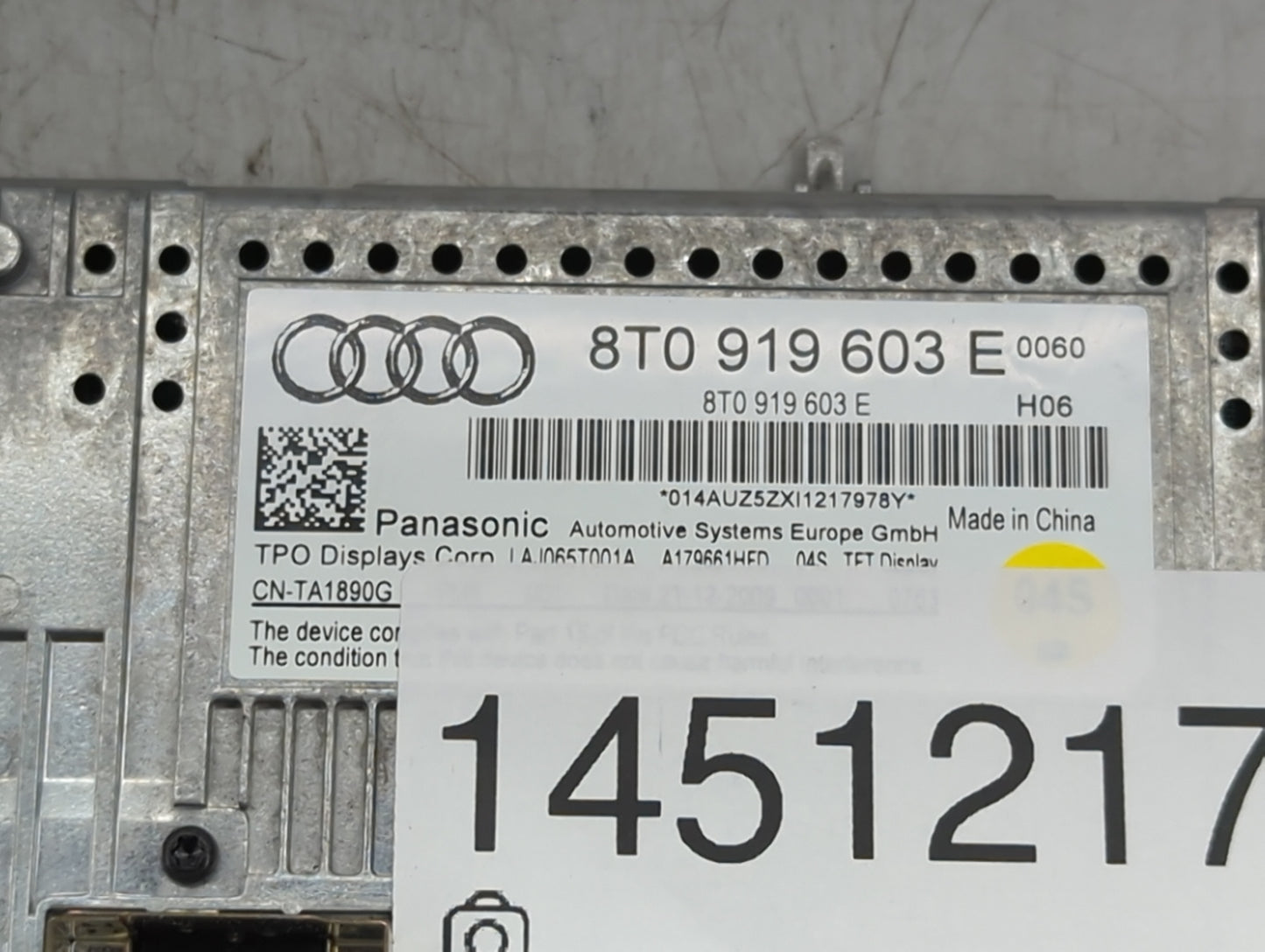 2008-2012 Audi A5 Information Display Screen - Oemusedautoparts1.com