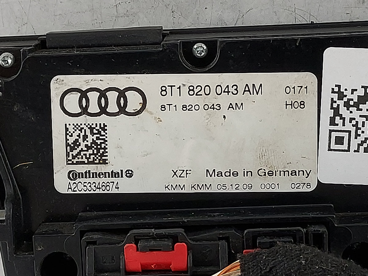 2010-2013 Audi A5 Climate Control Module Temperature AC/Heater Replacement P/N:8T1820043AM A2C53346674 Fits OEM Used Auto Pa