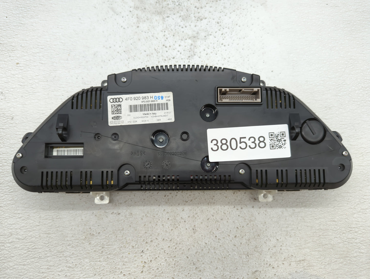 2009-2011 Audi A6 Instrument Cluster Speedometer Gauges P/N:4F0 920 983 H Fits Fits 2009 2010 2011 OEM Used Auto Parts - Oem