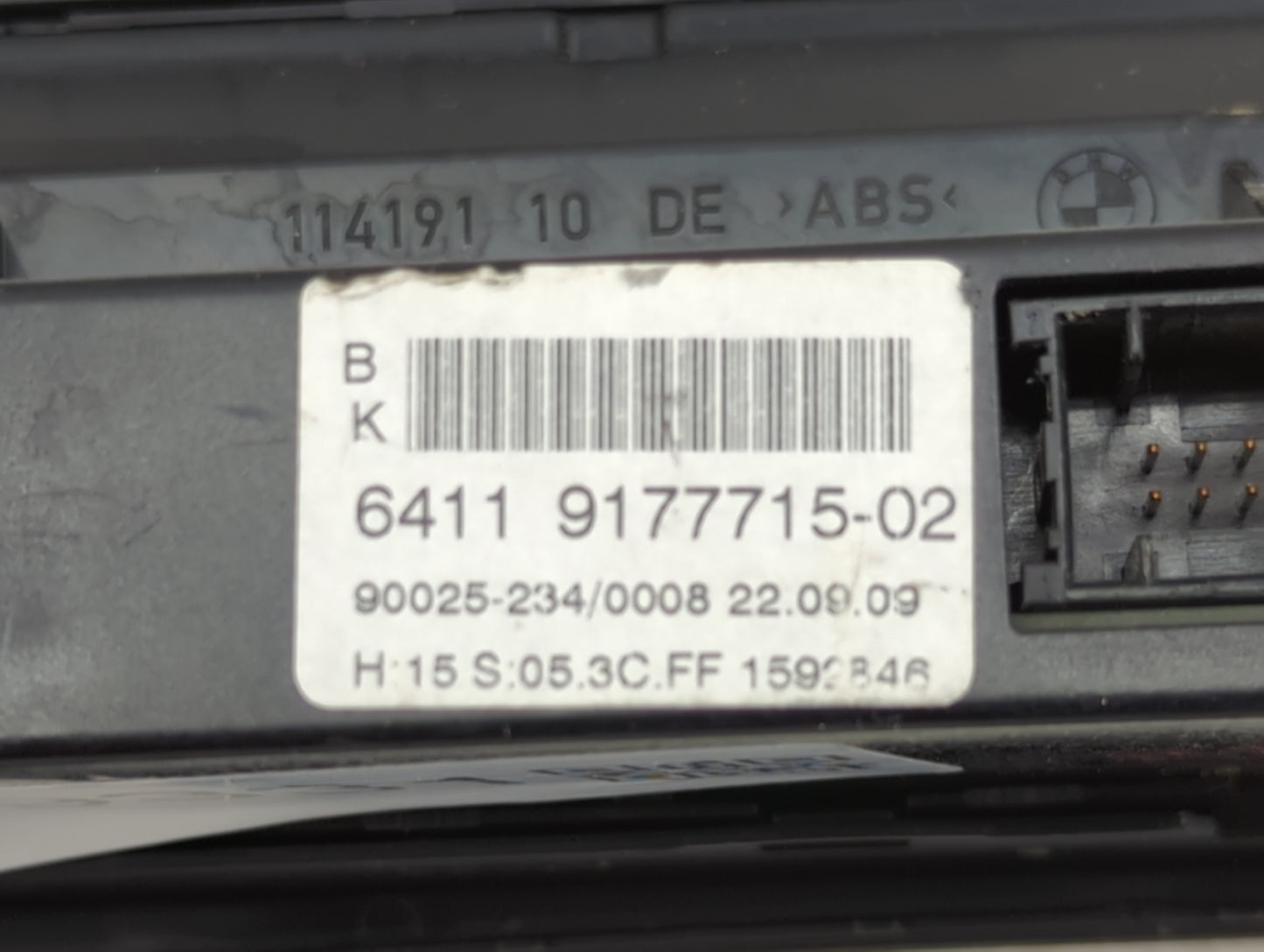 2008-2010 Bmw 528 Climate Control Module Temperature AC/Heater Replacement P/N:6411 9177715-02 6 975 361 Fits Fits 2008 2009