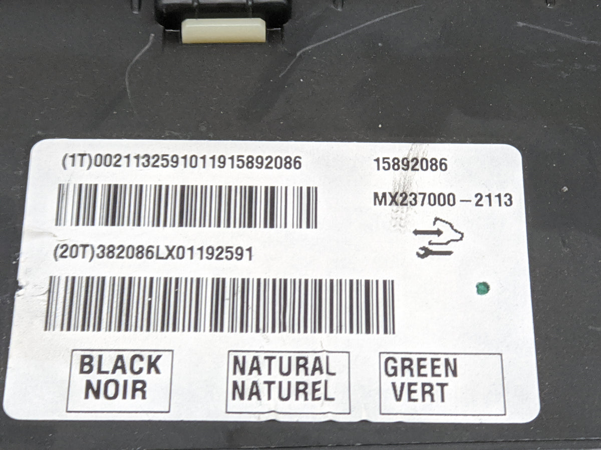 2007 Buick Lucerne Climate Control Module Temperature AC/Heater Replacement P/N:15892086 Fits OEM Used Auto Parts - Oemuseda