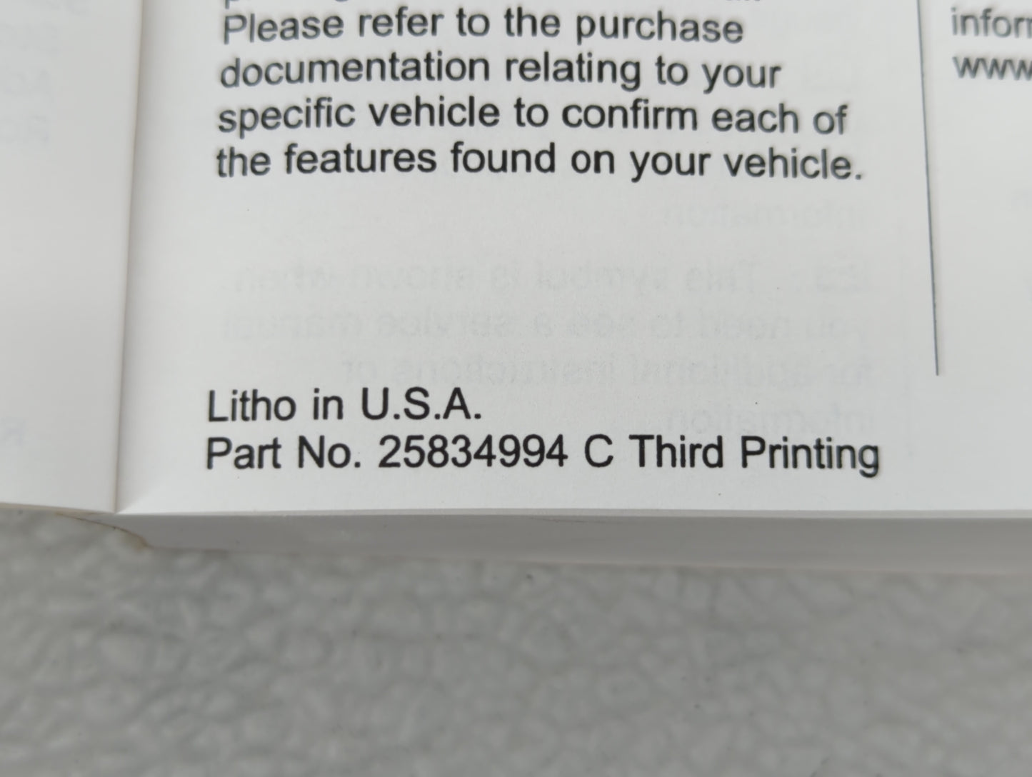 2010 Cadillac Cts Owners Manual Book Guide OEM Used Auto Parts - Oemusedautoparts1.com