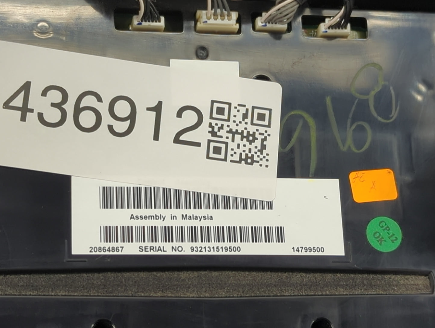 2010-2012 Cadillac Srx Climate Control Module Temperature AC/Heater Replacement P/N:20864867 14799500 Fits Fits 2010 2011 20
