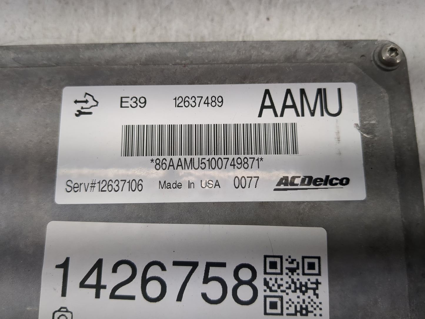 2010-2011 Chevrolet Equinox PCM Engine Control Computer ECU ECM PCU OEM P/N:12637489 Fits Fits 2010 2011 2012 2013 OEM Used