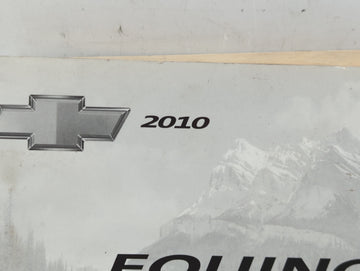 2010 Chevrolet Equinox Owners Manual Book Guide P/N:25798562 C OEM Used Auto Parts