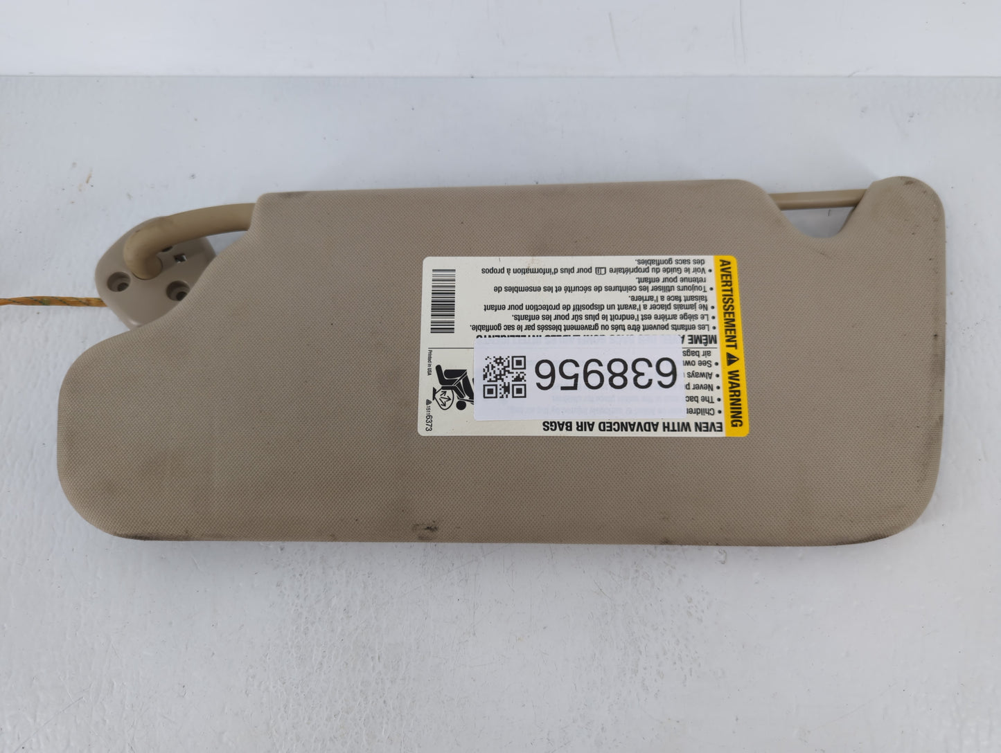 2006-2016 Chevrolet Impala Sun Visor Shade Replacement Passenger Right Mirror Fits OEM Used Auto Parts - Oemusedautoparts1.c