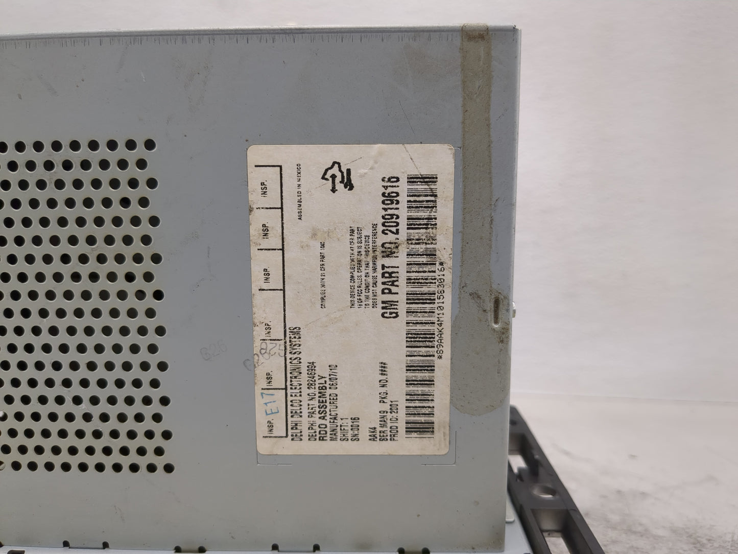 2008-2010 Chevrolet Malibu Radio AM FM Cd Player Receiver Replacement P/N:20919616 Fits Fits 2007 2008 2009 2010 OEM Used Au