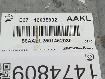 2007-2012 Chevrolet Malibu PCM Engine Control Computer ECU ECM PCU OEM P/N:12635902 12612397 Fits OEM Used Auto Parts