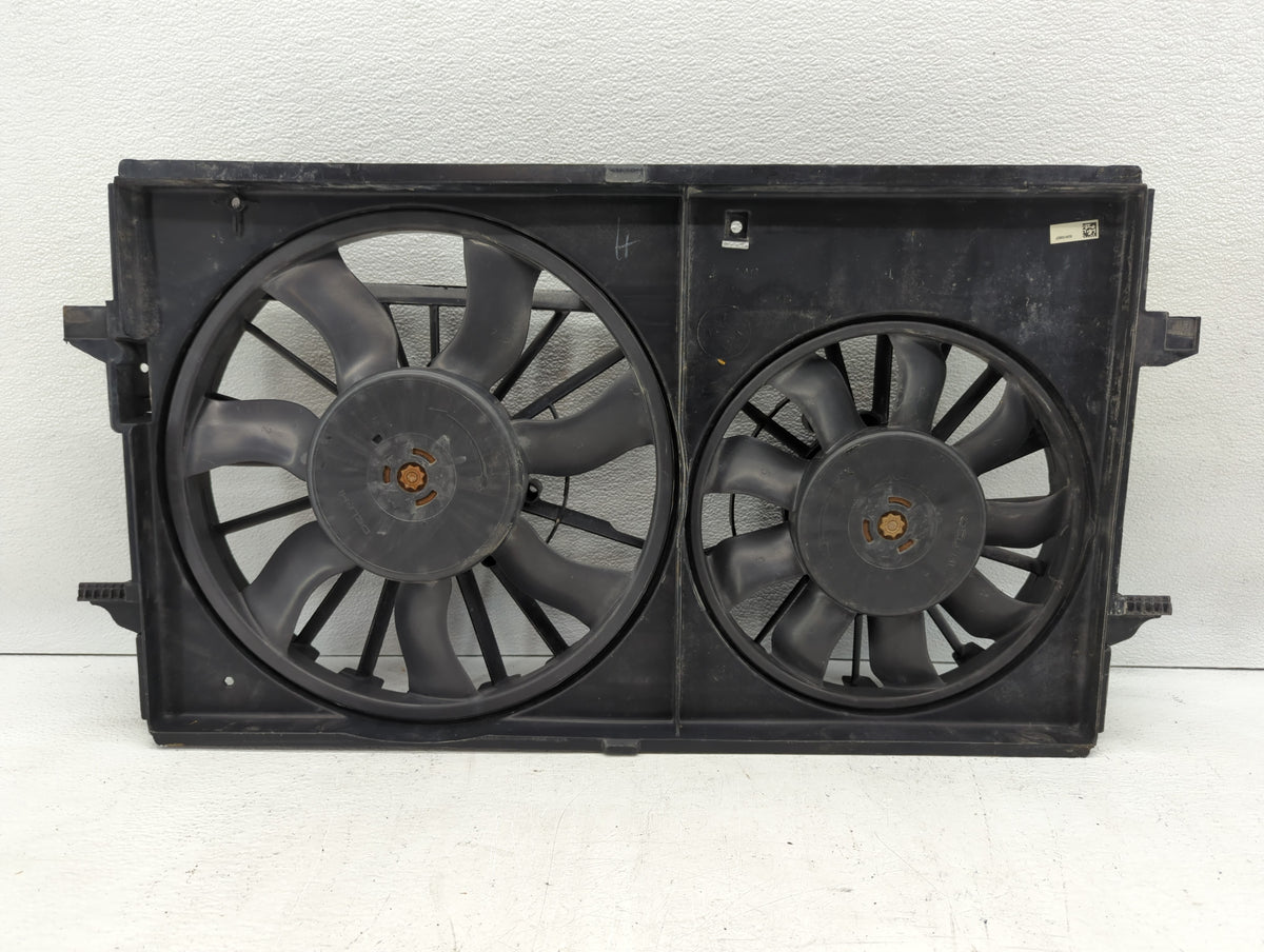 2004-2012 Chevrolet Malibu Left Radiator Fan Motor Assembly Black - Oemusedautoparts1.com