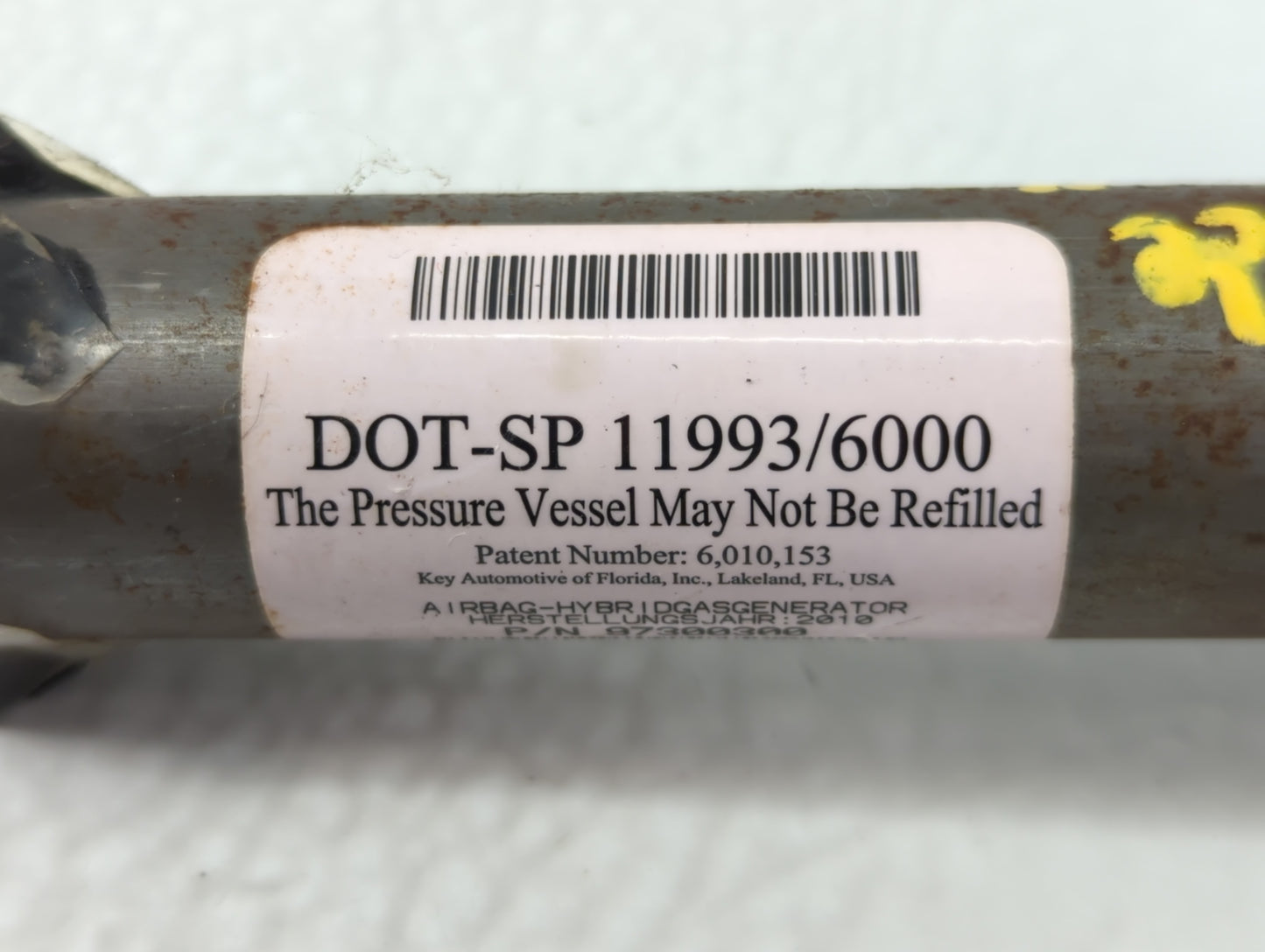 2010-2010 Chrysler 300 Passenger Curtain Air Bag Oem - Oemusedautoparts1.com