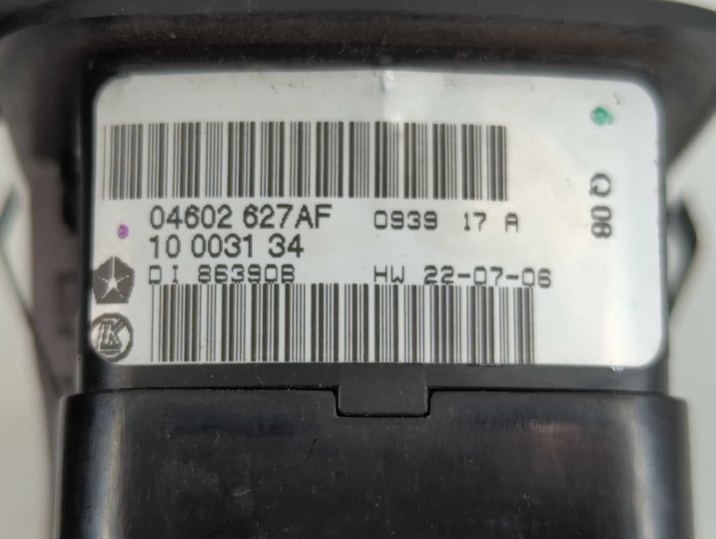 2008-2011 Chrysler Town & Country Master Power Window Switch Replacement Driver Side Left P/N:04602 627AF Fits OEM Used Auto