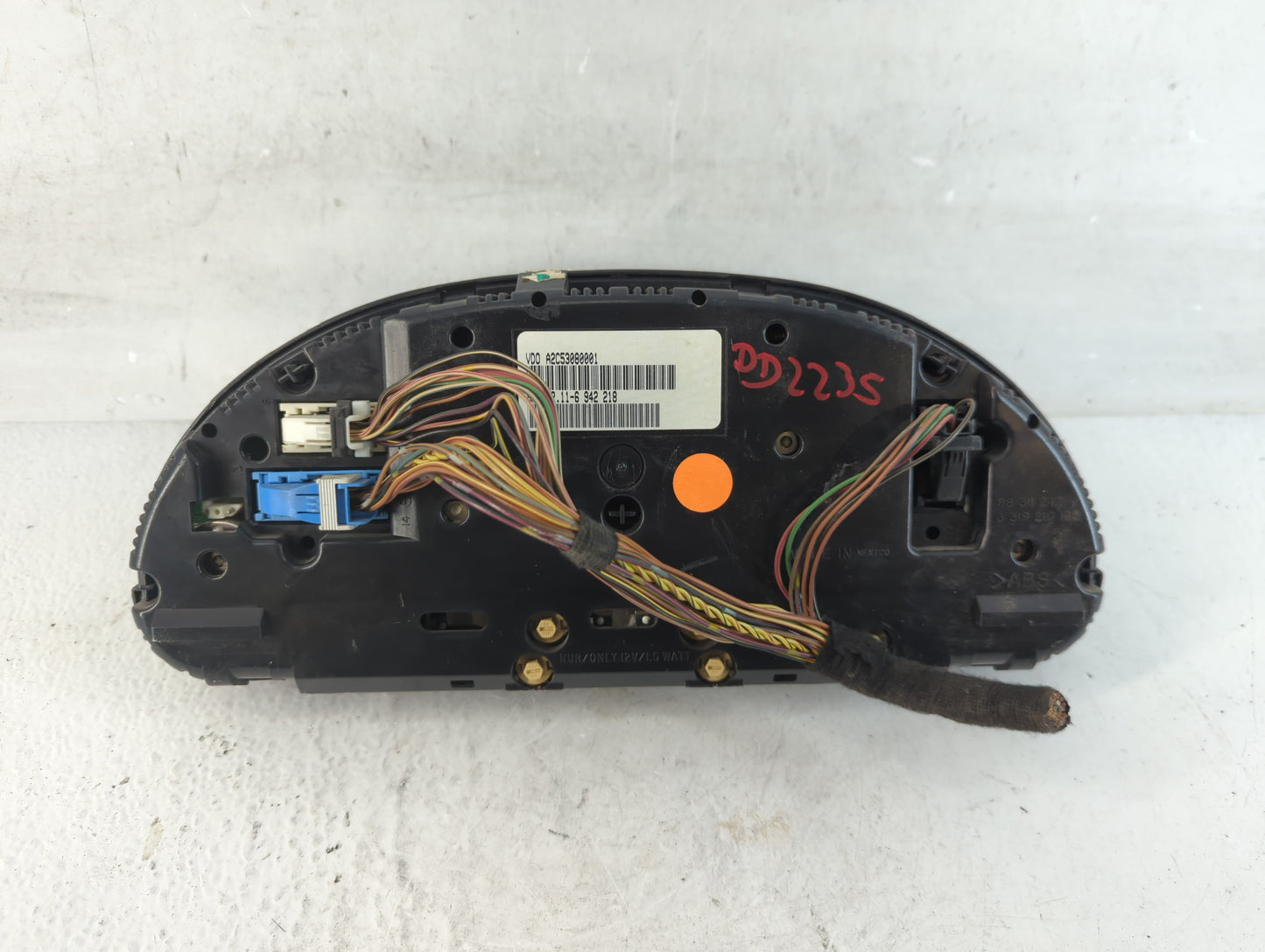 2010 Dodge Avenger Instrument Cluster Speedometer Gauges P/N:A2C53080001 Fits OEM Used Auto Parts - Oemusedautoparts1.com
