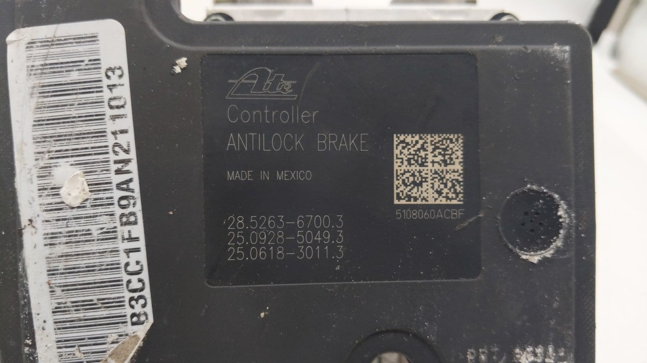 2010 Dodge Avenger ABS Pump Control Module Replacement P/N:P68050120AA Fits OEM Used Auto Parts - Oemusedautoparts1.com